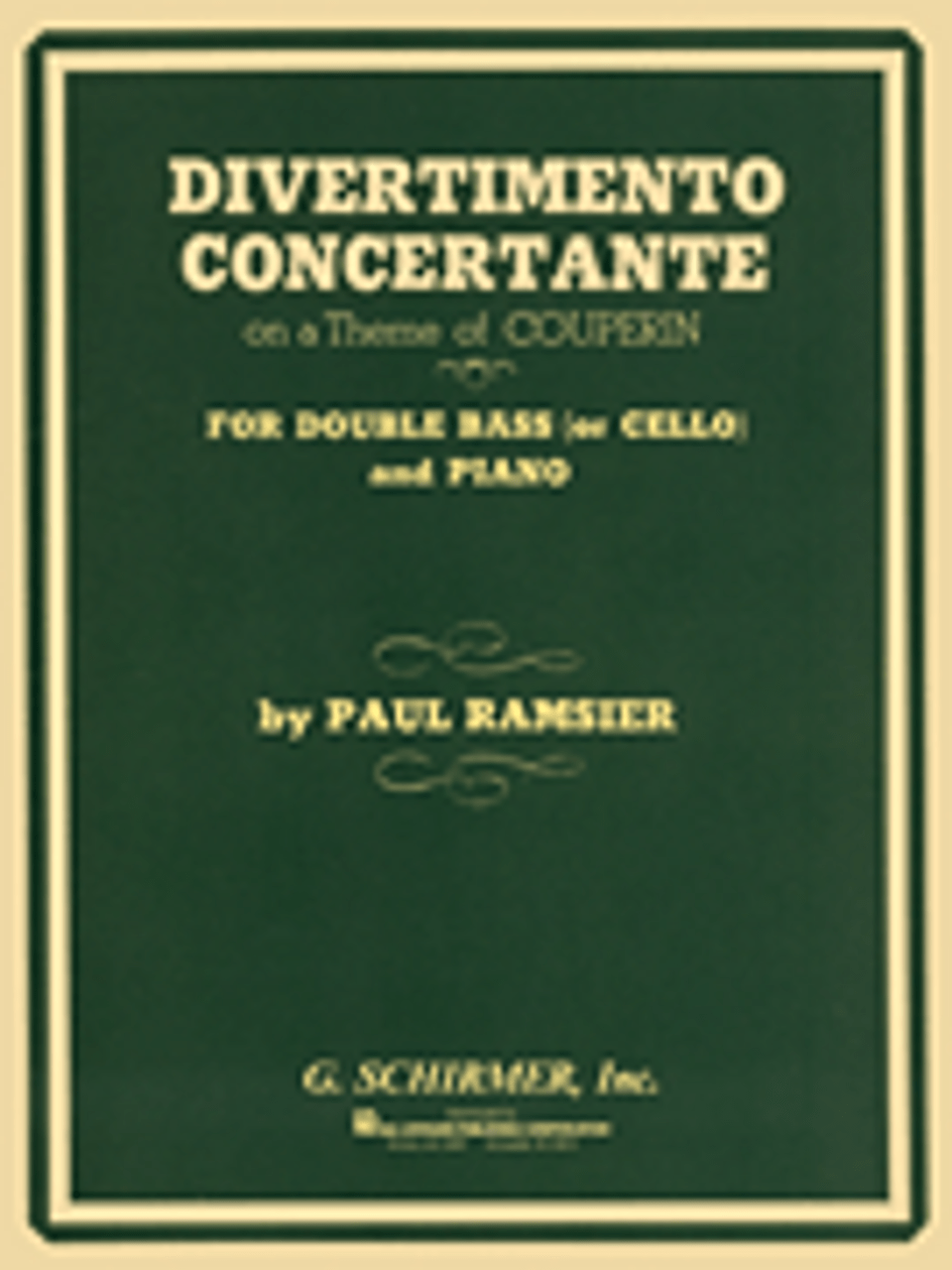 Divertimento Concertante on a Theme of Couperin  Score and Parts