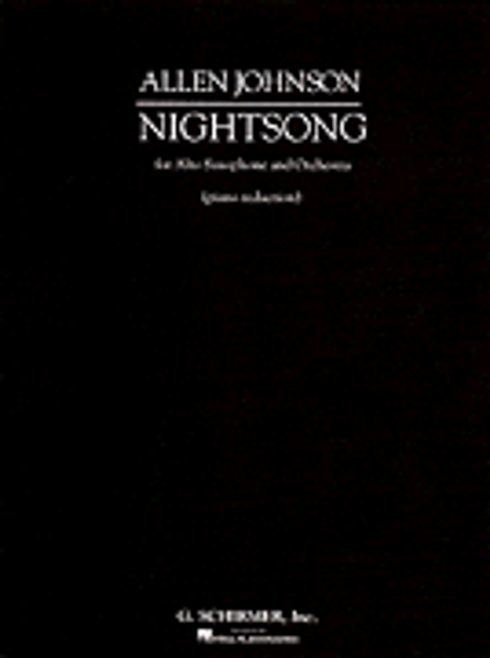 Nightsong  Alto Sax and Piano