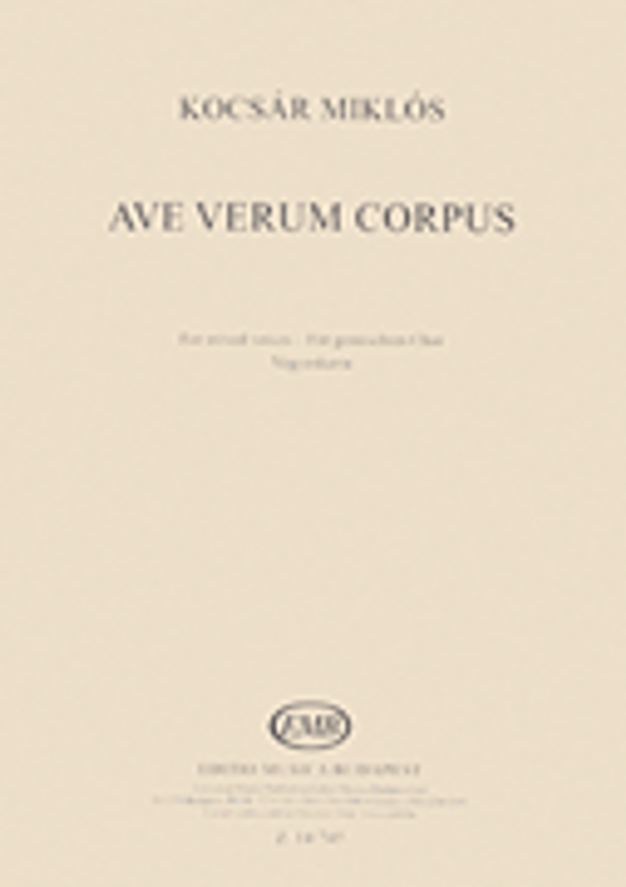 Ave Verum Corpus  SATB a cappella