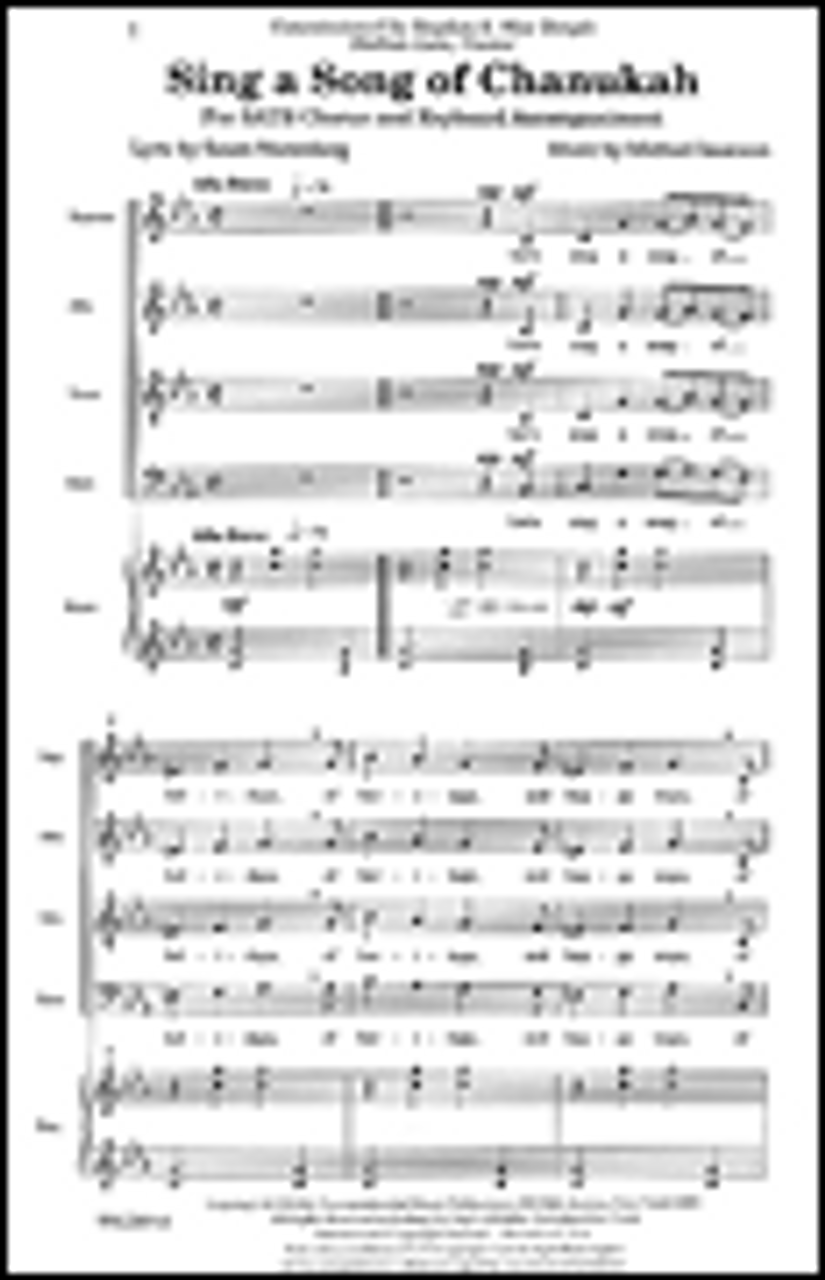 Sing a Song of Chanukah           Format:  SATB