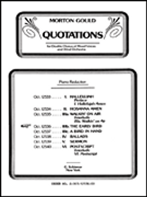 Early Bird From Quotations With Orchestra