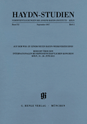 Haydn Studien Series - Series 11, Volume 1 October 2017