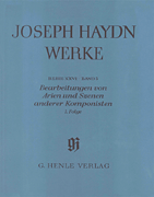 Arrangement of Arias and Scenes of Other Composers, 1st Series  Haydn Complete Edition, Series 26, Vol. 3 Paperbound
