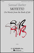Motetto on Words from the Book of Job           Format:  SATB Double Chorus a cappella