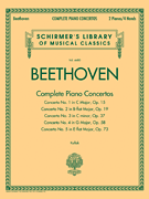 Beethoven - Complete Piano Concertos  -  Schirmer Library of Classics Volume 4480 Two Pianos, Four Hands