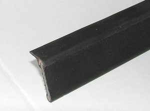 Rubber and metal weather strip