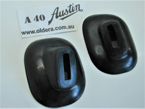 Austin A40  Rear bumper iron covers: sold as pairs