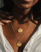 Parrot Cay Long Coin featured necklace stack Necklace