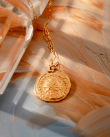 day to night gold coin necklace