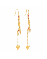 Le Chakra du Cœur Ruby Earrings Set