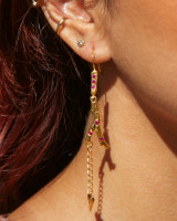 Le Chakra du Cœur Ruby Earrings Set