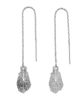 Silver Sea Limpet Threader Earrings