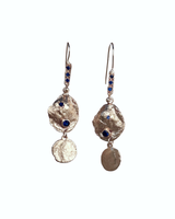 Buying Time Sapphire and Silver Stone Earrings