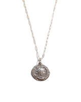 Nautical Mile Silver Coin Necklace