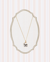 Baby Blue Bow Necklace