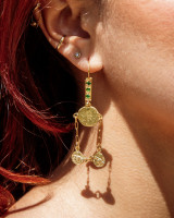 I Don't Know You Emerald Stone Earrings