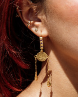 Near Miss Amethyst Earrings