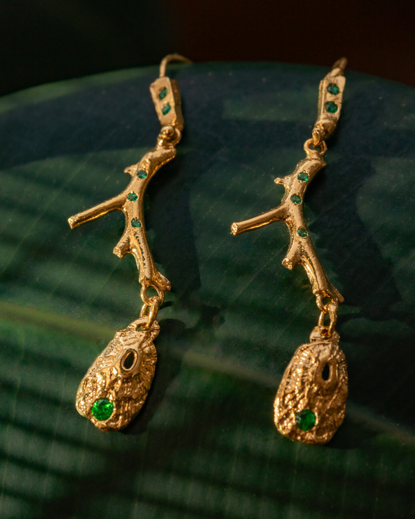 Outer Reef Emerald Earring Set