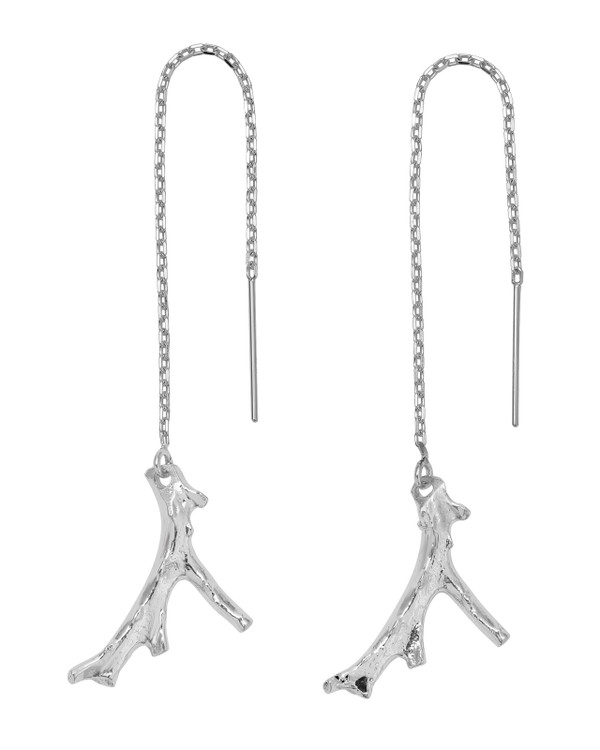 Barrier Reef Silver Threader Earrings