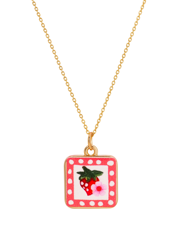Strawberry Eyes Necklace
