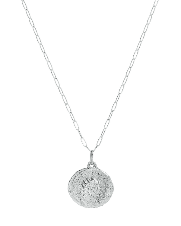 Nautical Mile Silver Coin Necklace