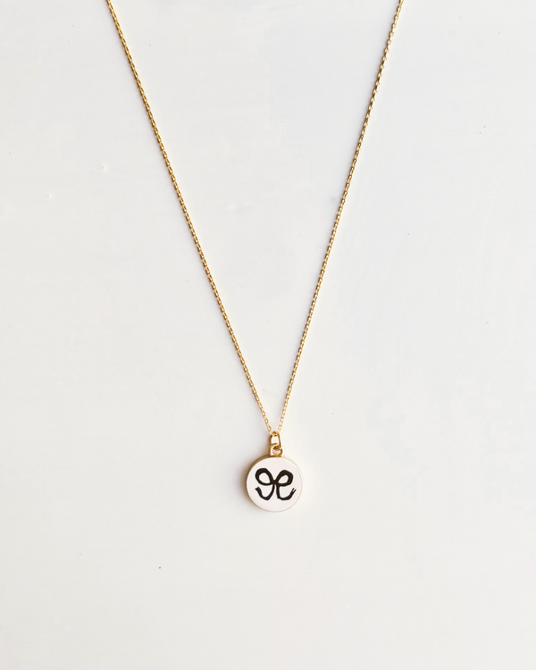 Baby Blue Bow Necklace