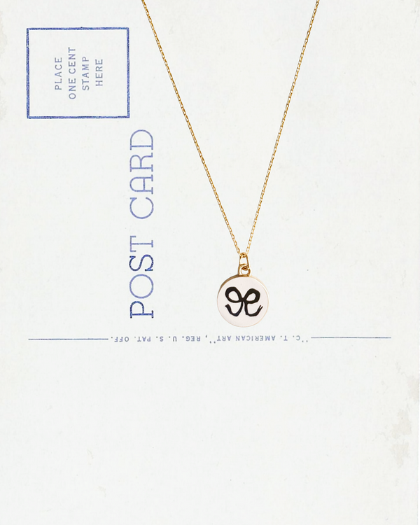 Baby Blue Bow Necklace