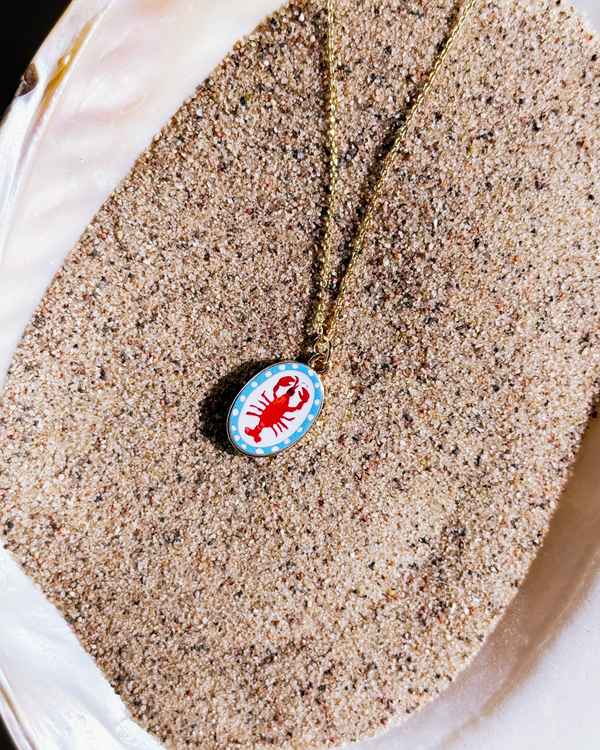 Lobster necklace by cou cou