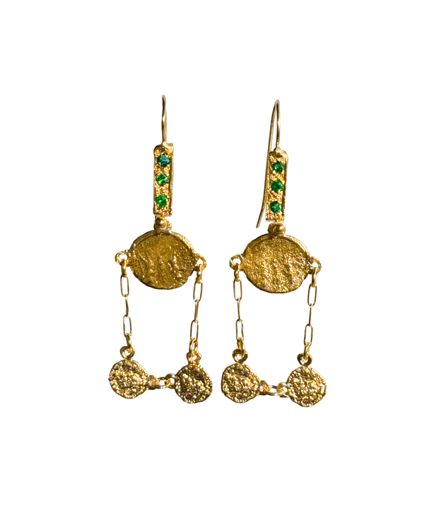 I Don't Know You Emerald Stone Earrings