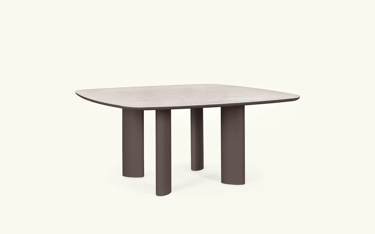 Flower 160x160 moka table - Teporia