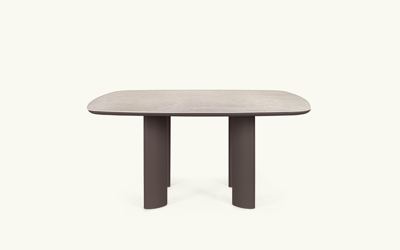 Flower 160x160 moka table - Teporia