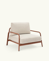 Nesto brick red armchair