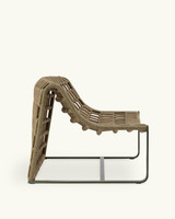 Juta green lounge armchair