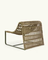 Juta green lounge armchair