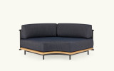 Rada blue corner sofa