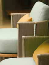 Rada aquamarine colour armchair