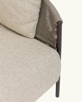 Duara dark taupe 3 seater sofa