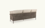 Duara dark taupe 3 seater sofa