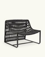 Juta anthracite lounge armchair