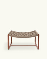 Pouff Juta mattone/taupe