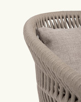 Grecale brick red armchair