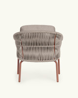 Grecale brick red armchair