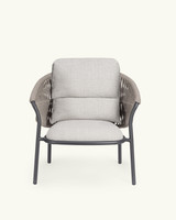 Grecale anthracite/light grey armchair