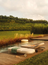 Grecale anthracite/light grey sunbed