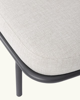 Grecale anthracite/light grey sunbed