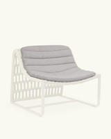 Juta light grey armchair topper