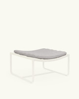 Juta light grey pouf topper