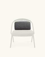Fune anthracite armchair lumbar cushion