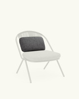 Fune anthracite armchair lumbar cushion
