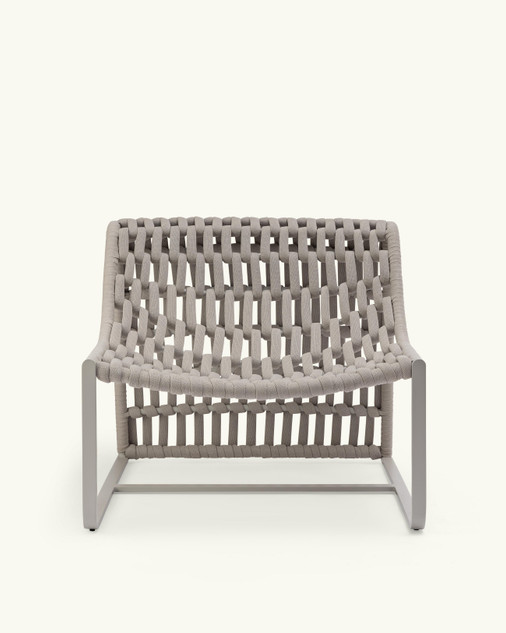 Juta light grey lounge armchair